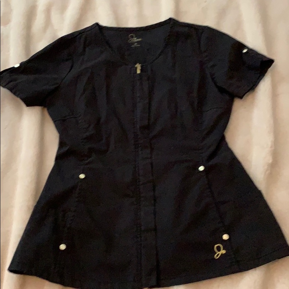 Jaanuu black scrub top